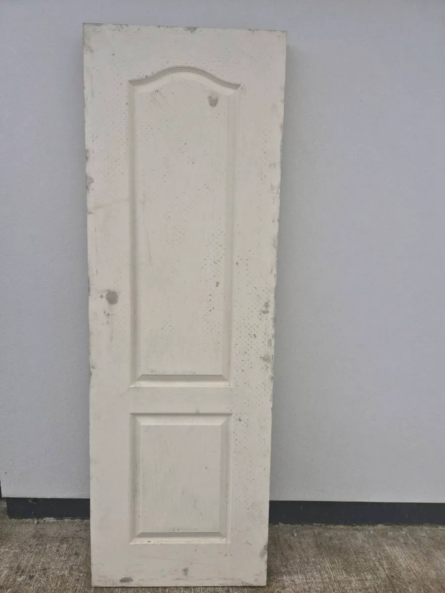 White Regency 2 Panel doors - Image 2