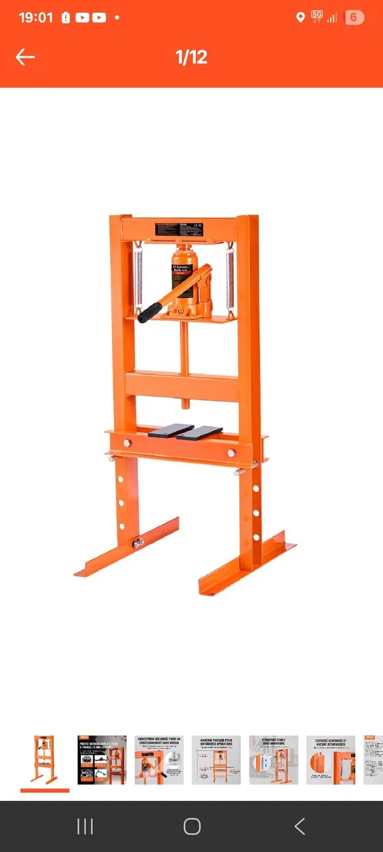 Hydraulic press 6 tonne - Image 1