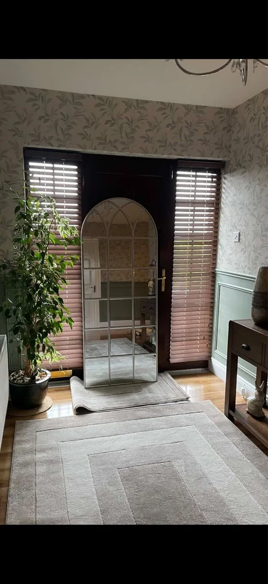 Tall Arch Window Effect Wall Mirror - Image 1