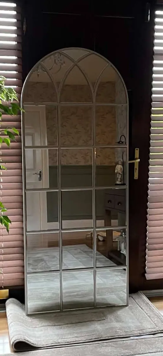 Tall Arch Window Effect Wall Mirror - Image 2
