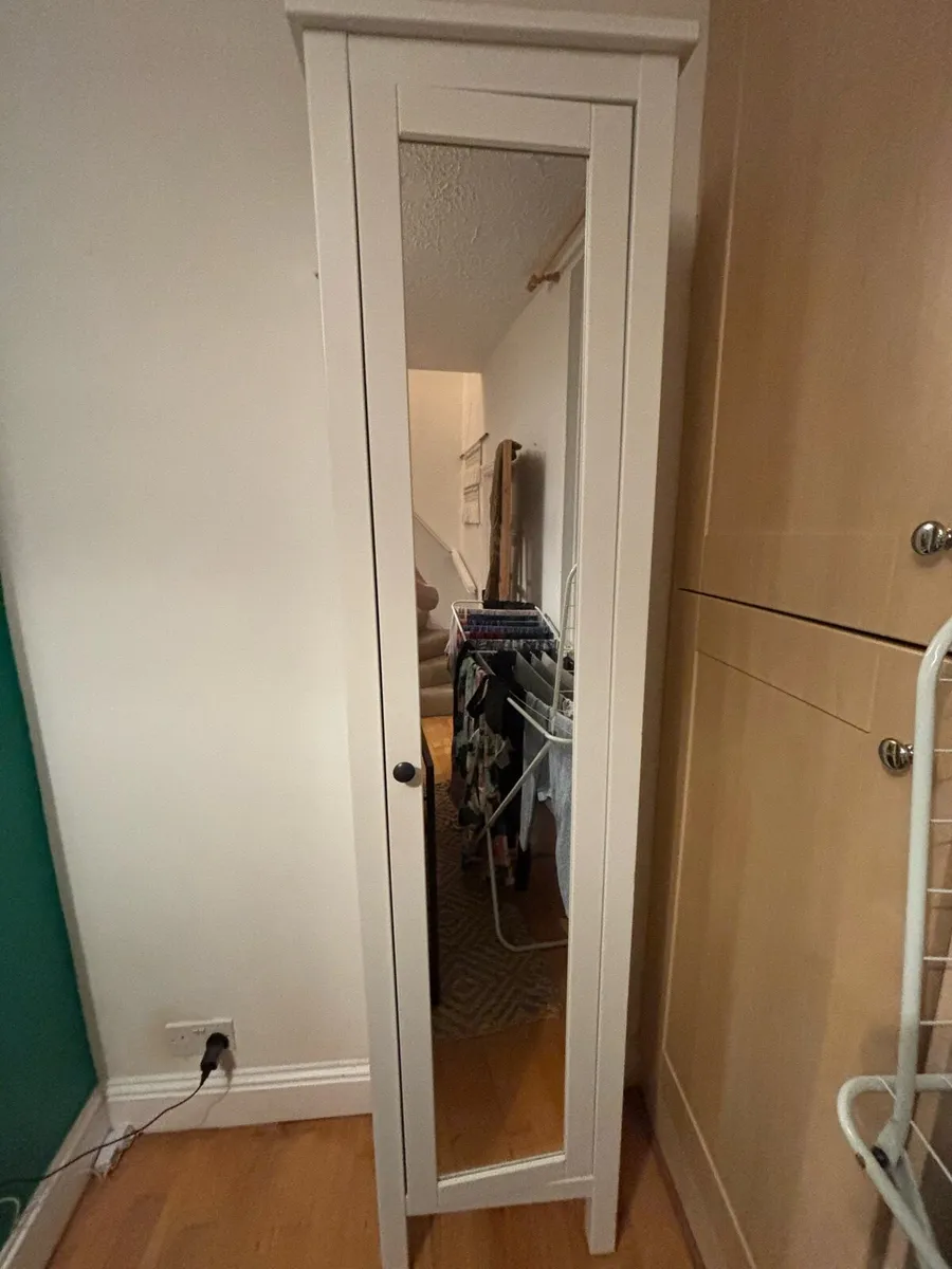 Slimline Cupboard with Mirror - Image 1