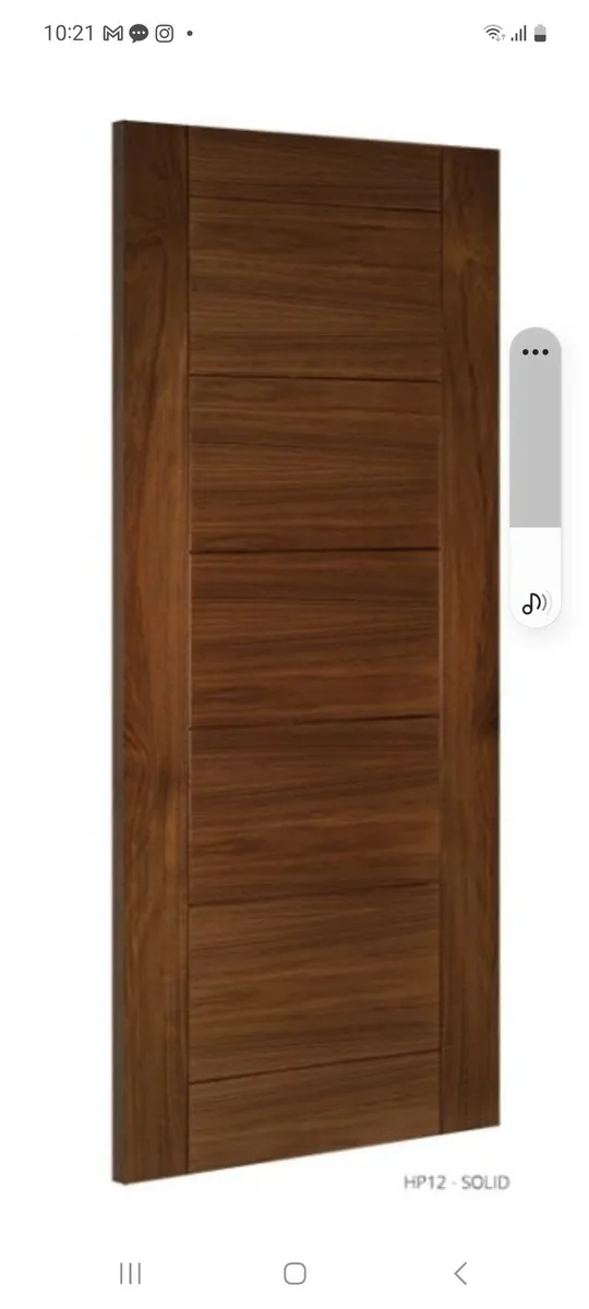 Deanta Walnut Hp18 fire door fd30 - Image 4