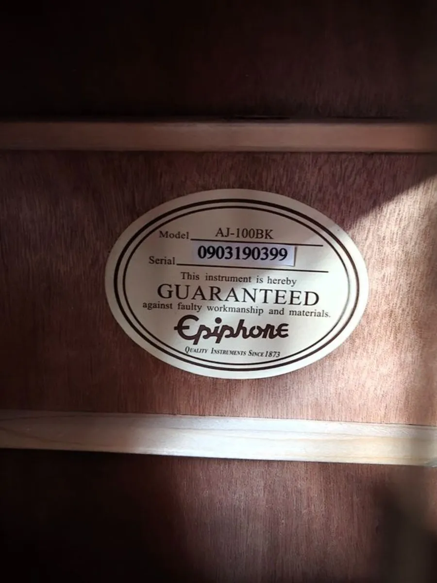 Epiphone Acoustic Guitar - Like New - Image 2