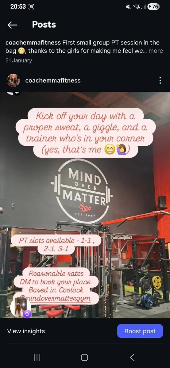 PT session blocks & 6 week transformation blovk - Image 1