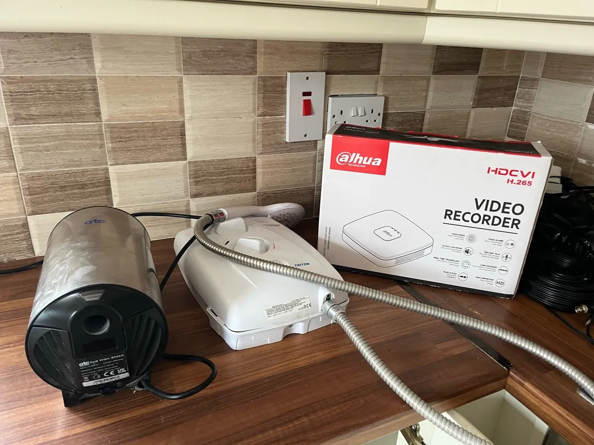 Shower, Hand dryer, CCTV