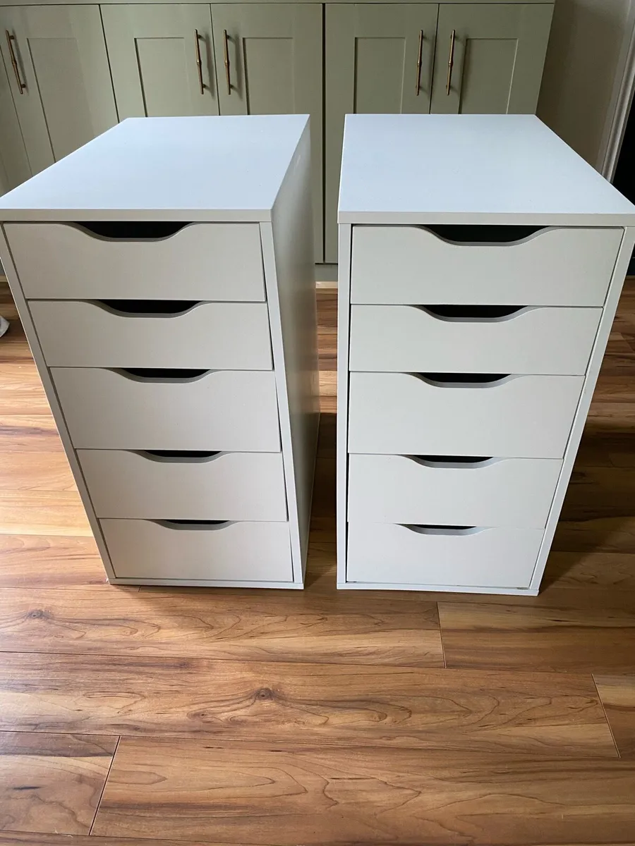 2x Ikea 5 drawer units - Image 1