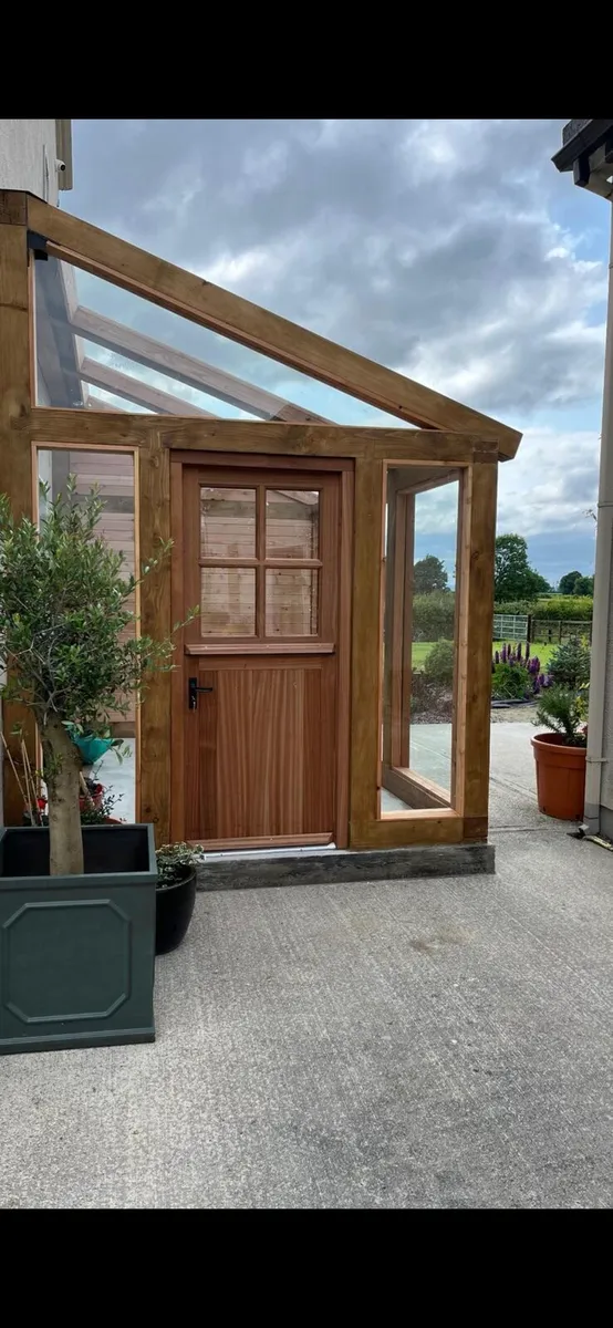 Irish Made Solid Hardwood Cottage Half Doors - Image 1