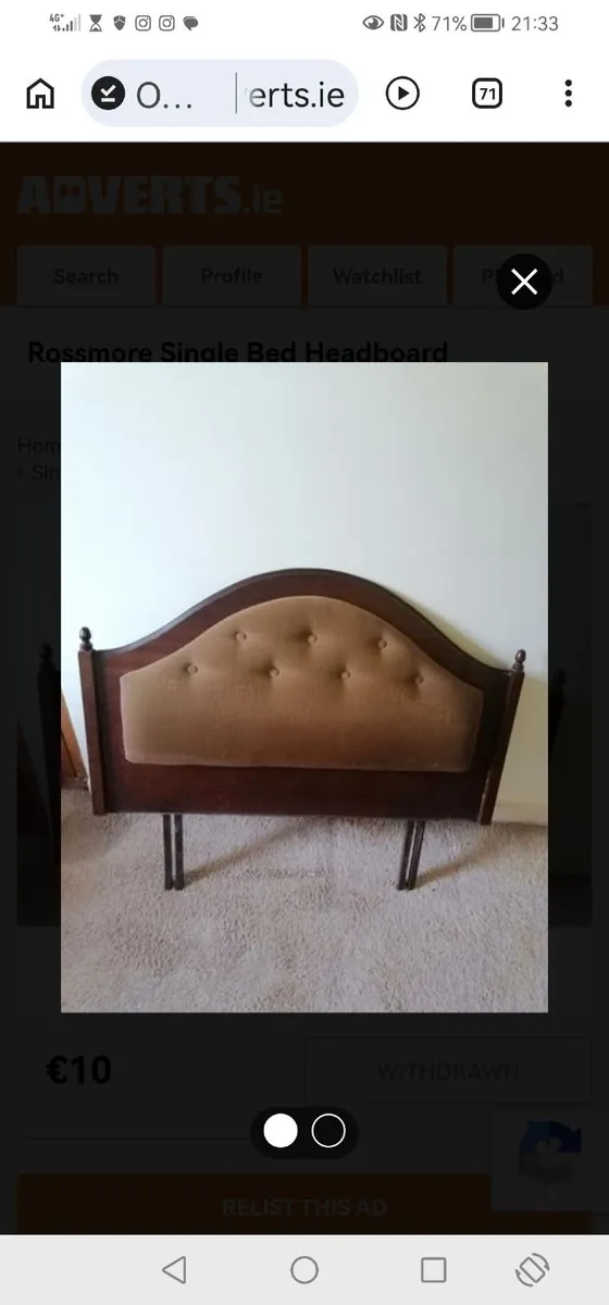 FREE Headboard for Single Bed