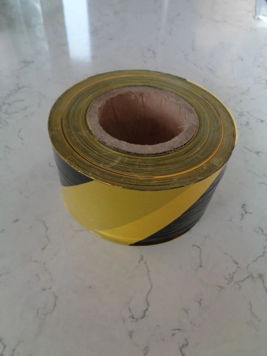 Roll of Plastic Hazard Tape for Sale - Image 2