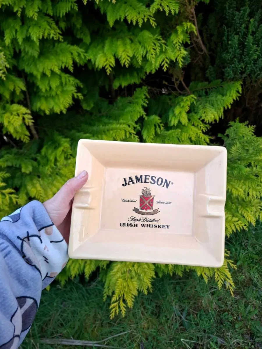 Jameson whiskey ceramic ashtray