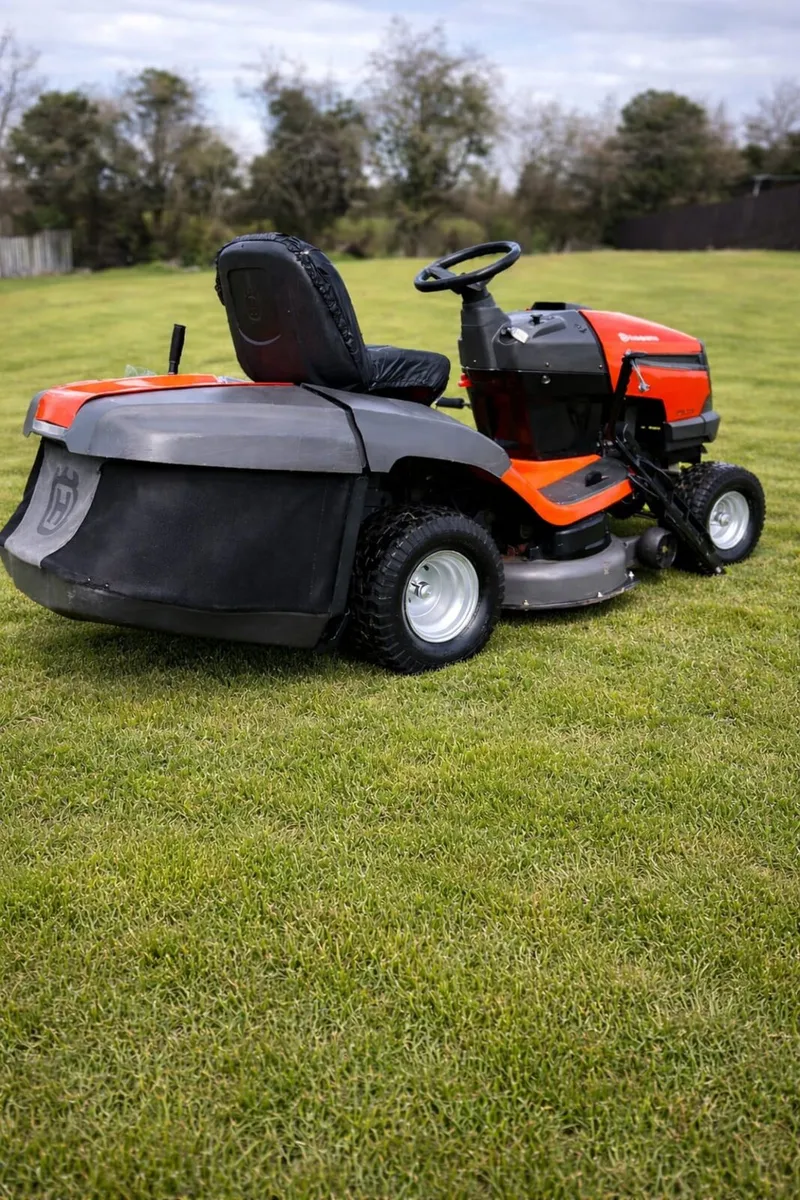 Husquvarna petrol ride on lawnmower - Image 1