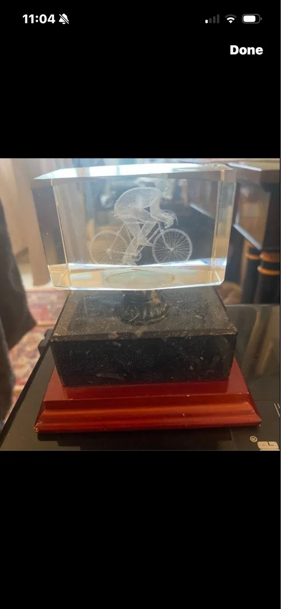 3D Laser Engraved Cycling Display/ Prize - Image 1