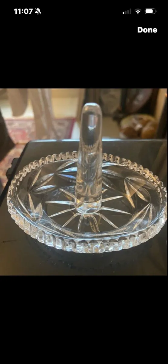 Vintage Galway Crystal Ring Dish - Image 1