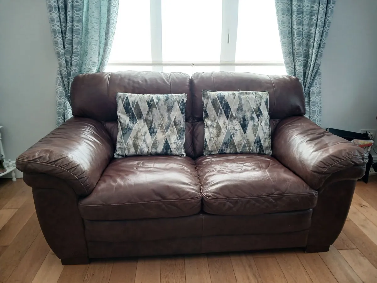 3 Piece Leather Suite - Image 2