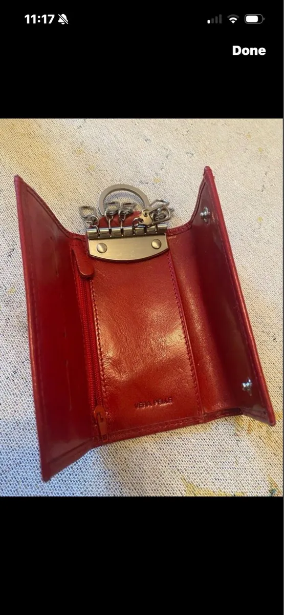 Vera Pelle Leather Key Wallet - Image 2