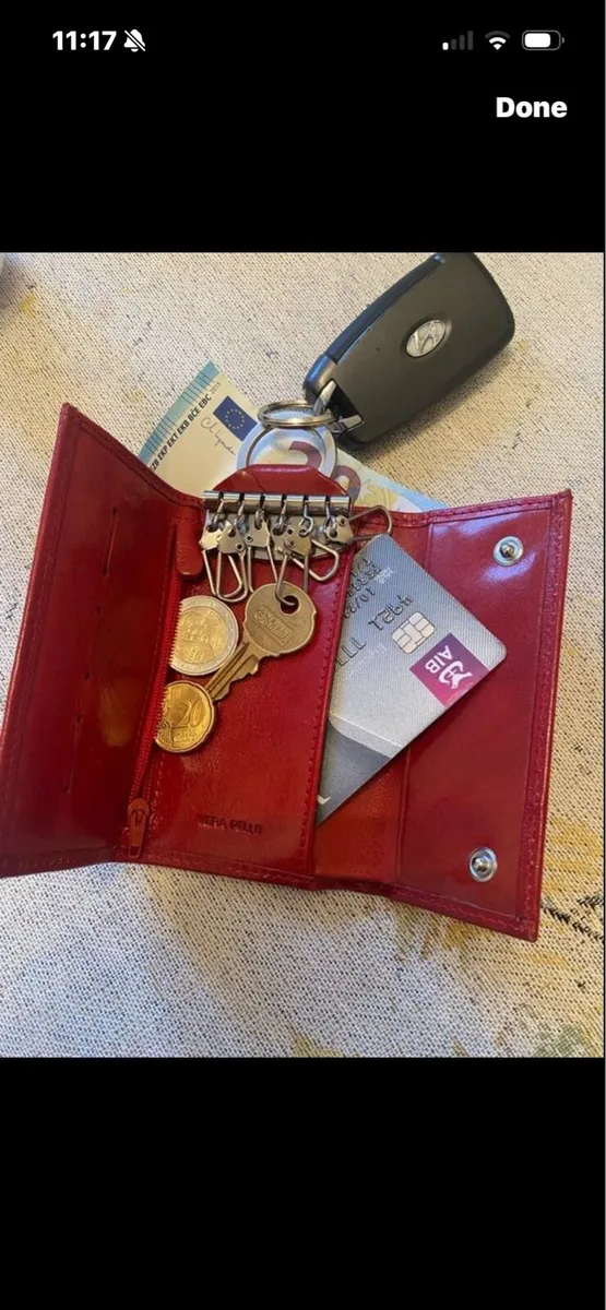 Vera Pelle Leather Key Wallet - Image 1