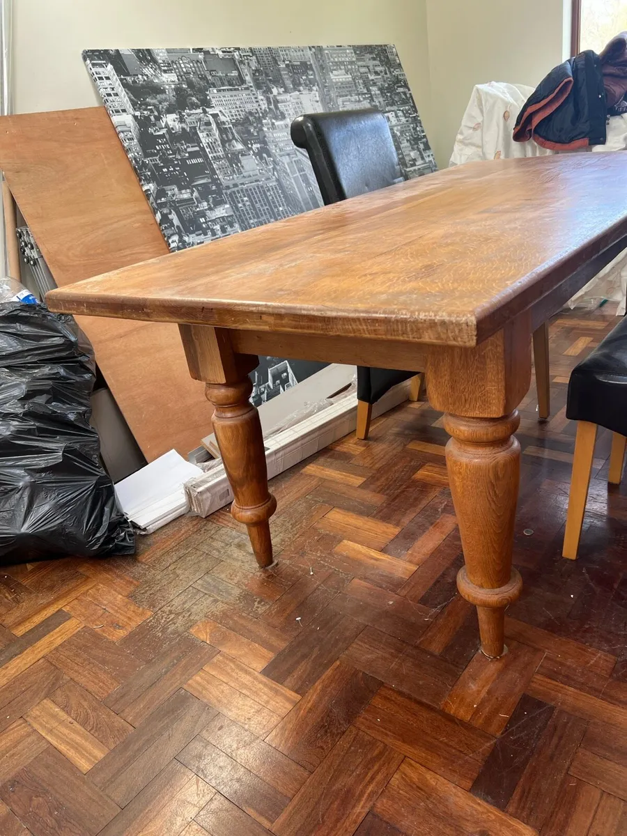 Handcrafted solid wood table - Image 1