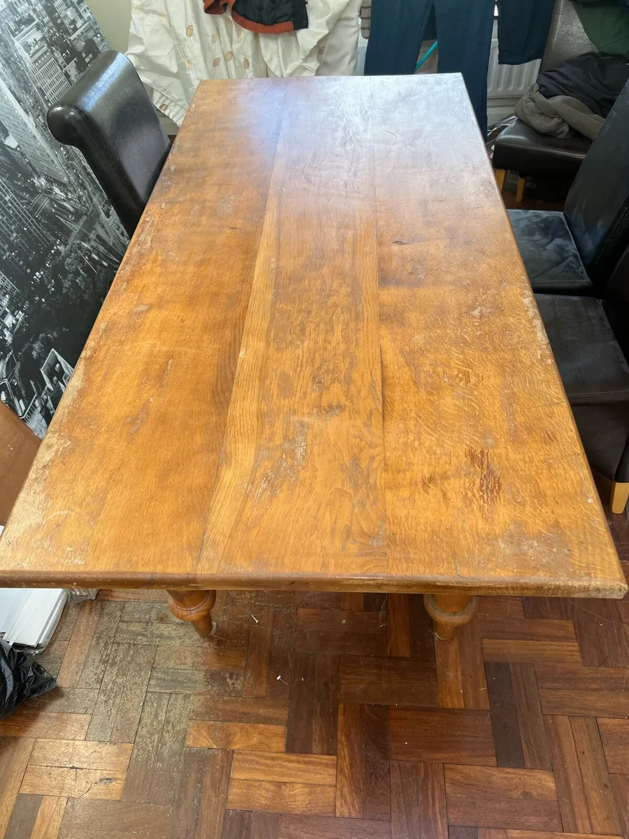 Handcrafted solid wood table - Image 2