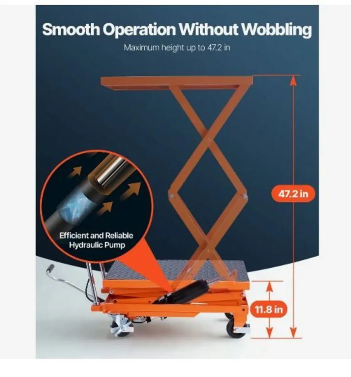 Hydraulic Lift Table, 500 lbs Capacity - Image 3