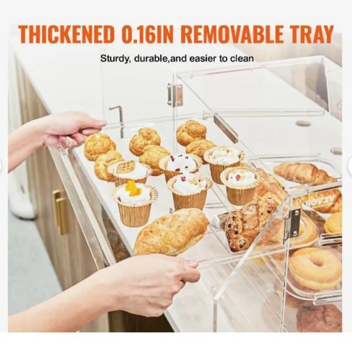 Pastry Display Case, 3-Tier Commercial - Image 3