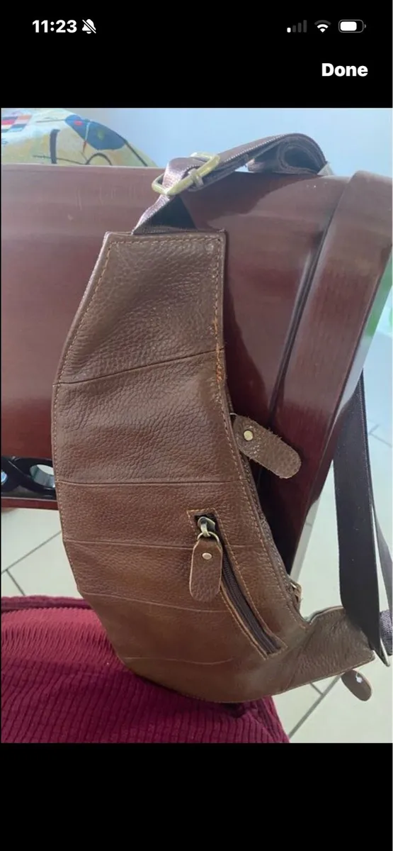 Leather Saddle/ Shoulder Bag - Image 3