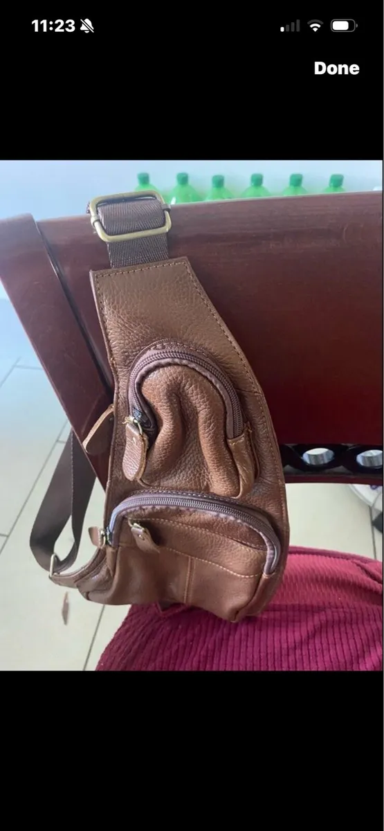 Leather Saddle/ Shoulder Bag - Image 2