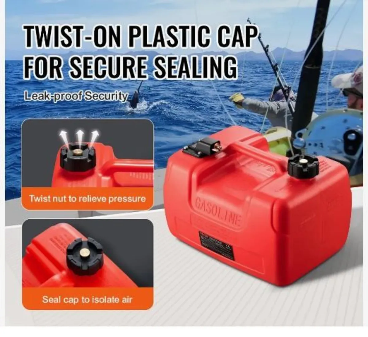 Boat Fuel Tank, 3.17-Gallon/12-L Marine Outboard - Image 2