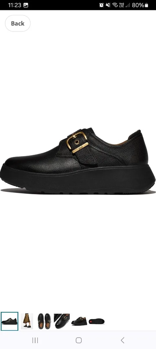 Fitflops F-Mode Black Leather Ladies Shoes- new - Image 1