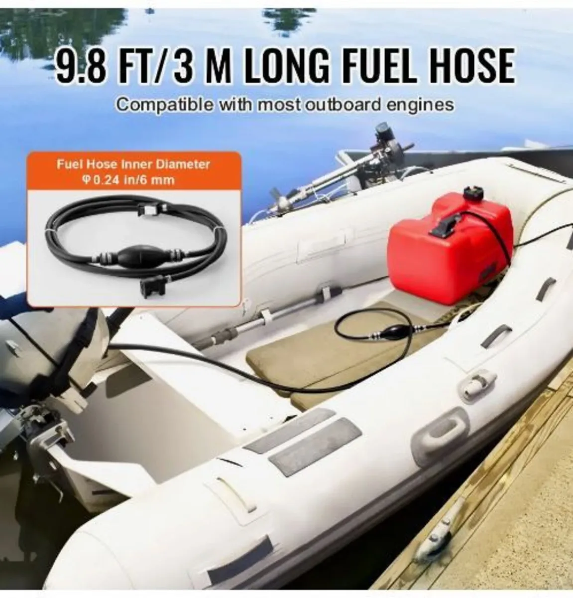 Boat Fuel Tank, 3.17-Gallon/12-L Marine Outboard - Image 3