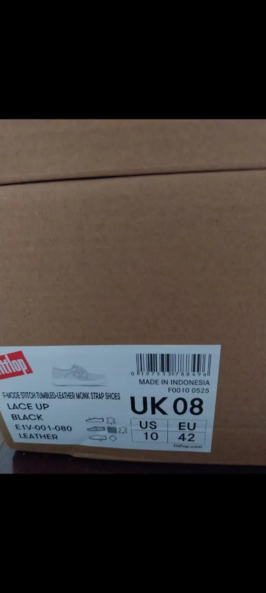 Fitflops F-Mode Black Leather Ladies Shoes- new - Image 3