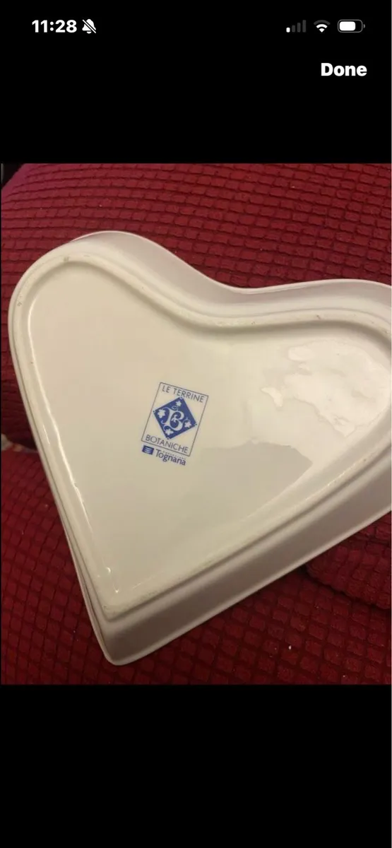 Heart Shaped Porcelain Dish - Image 4