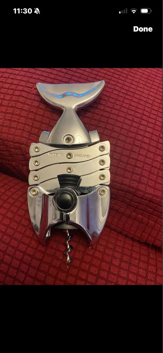 Vintage ‘The Lazy Fish’ Corkscrew - Image 2