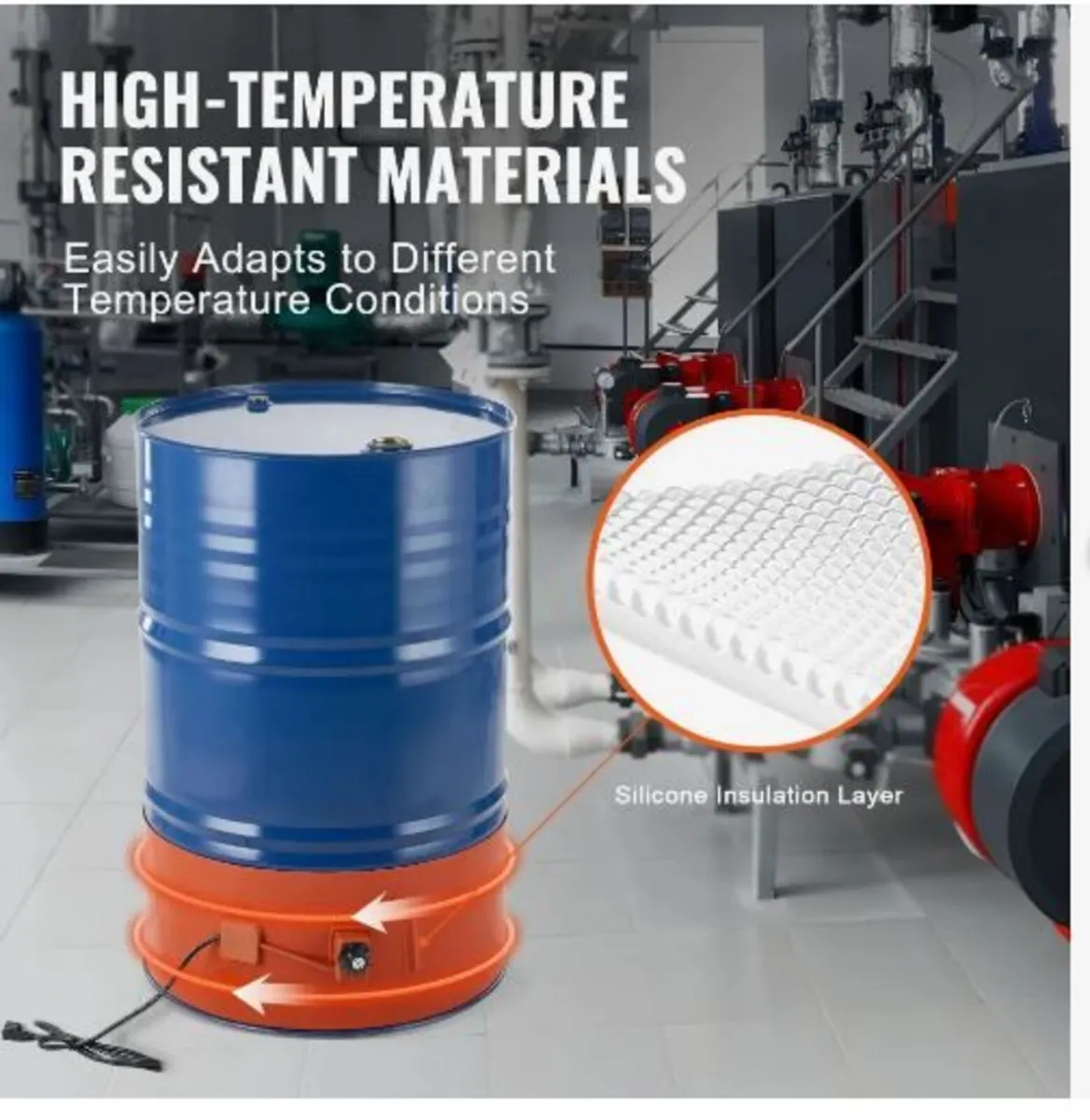 208.2 L Metal Drum Heater 1200 Watt 25.4 cm - Image 3