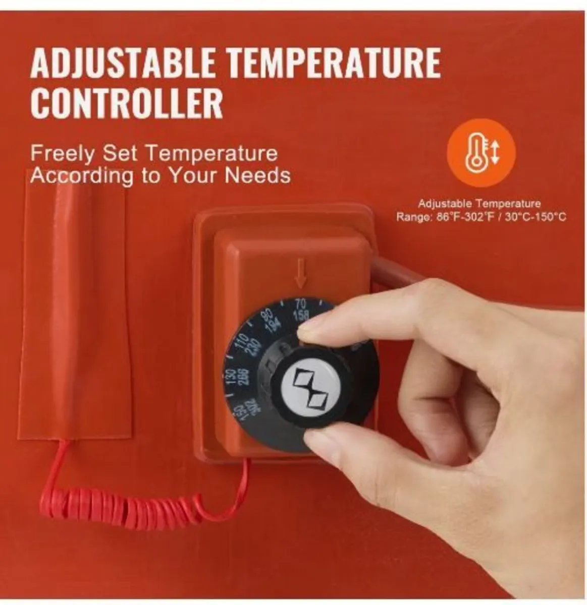 208.2 L Metal Drum Heater 1200 Watt 25.4 cm - Image 4