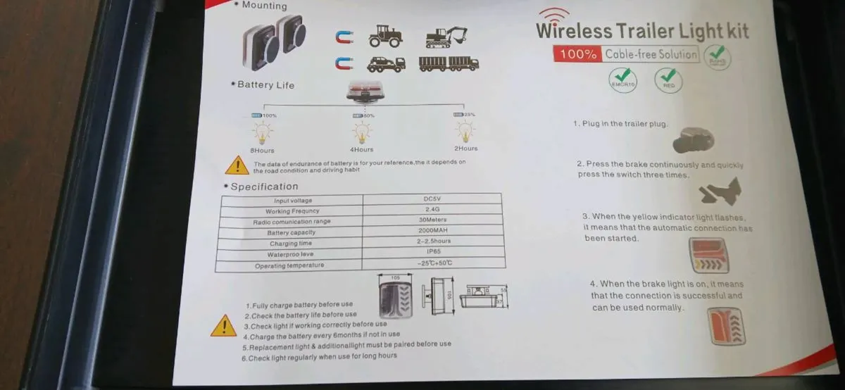 Wireless trailer light kit - Image 3