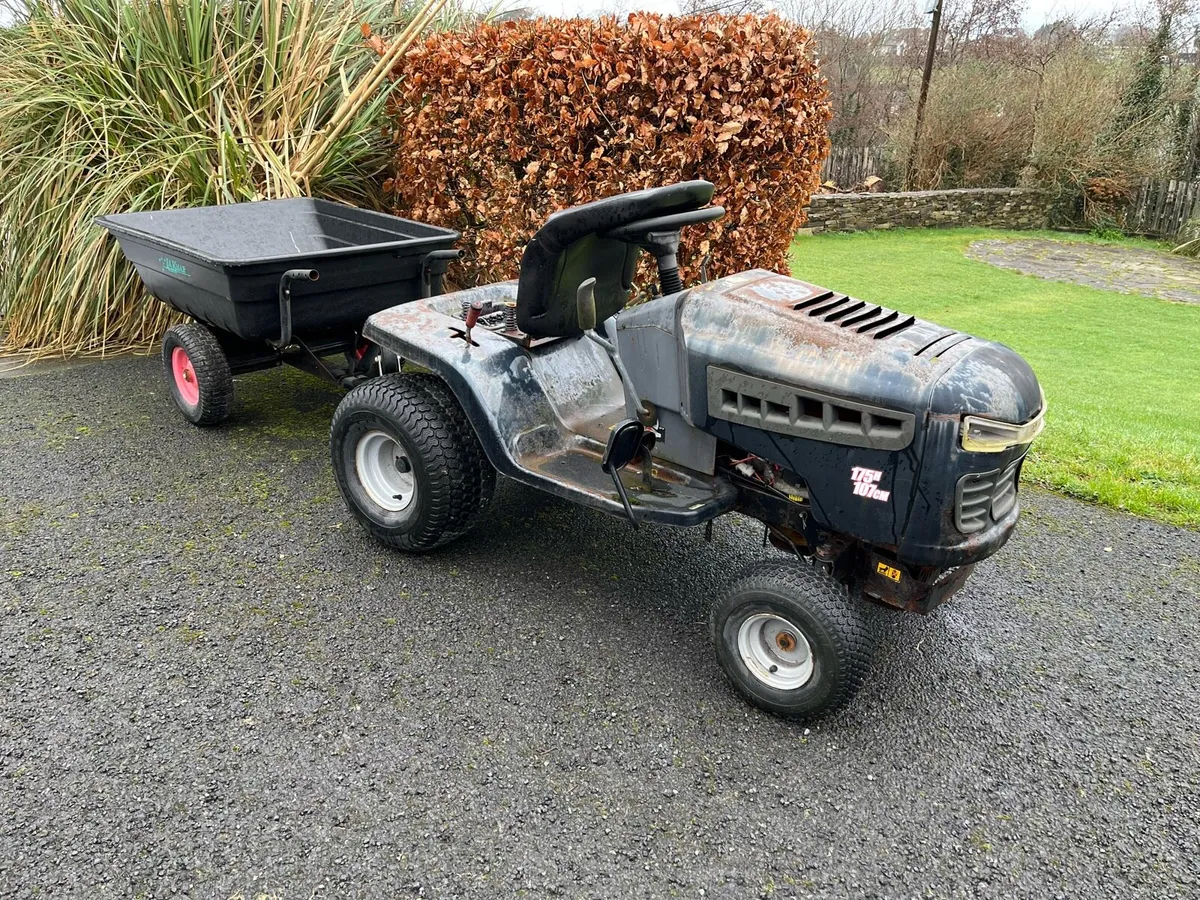 Garden trailer and tractor - Image 1