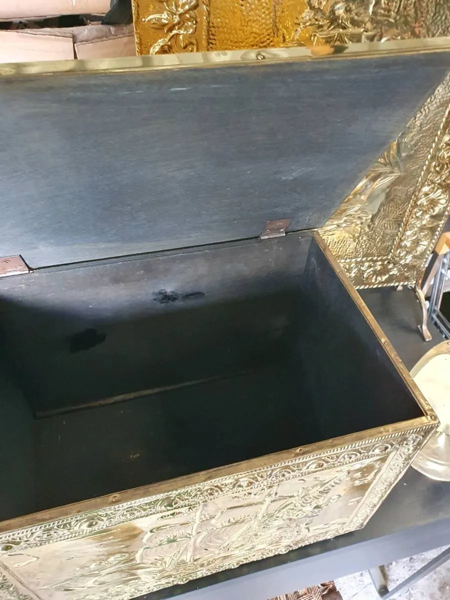 Polished Brass fireplace set - Image 3