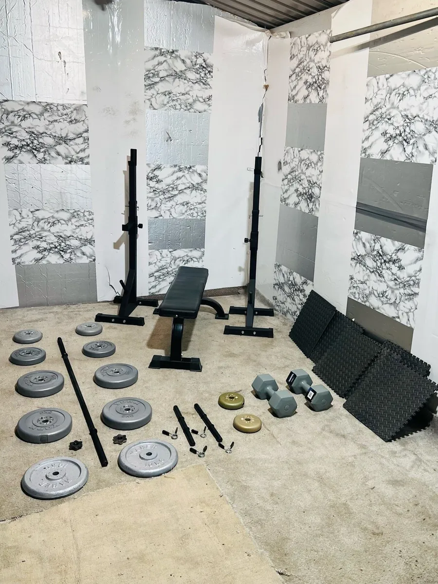 RACK STANDS BENCH WEIGHTS BARBELL DUMBBELLS MATS - Image 4