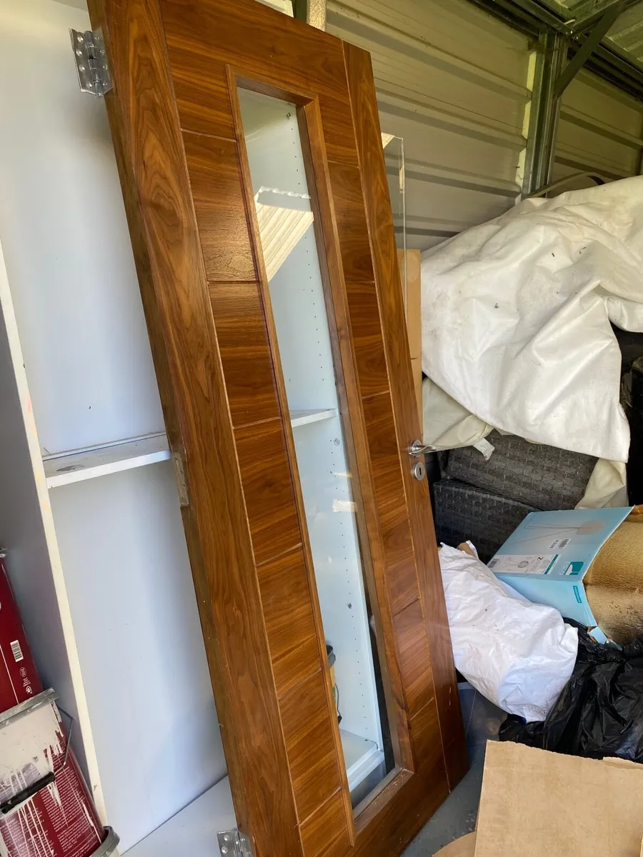 Walnut glazed door - Image 1