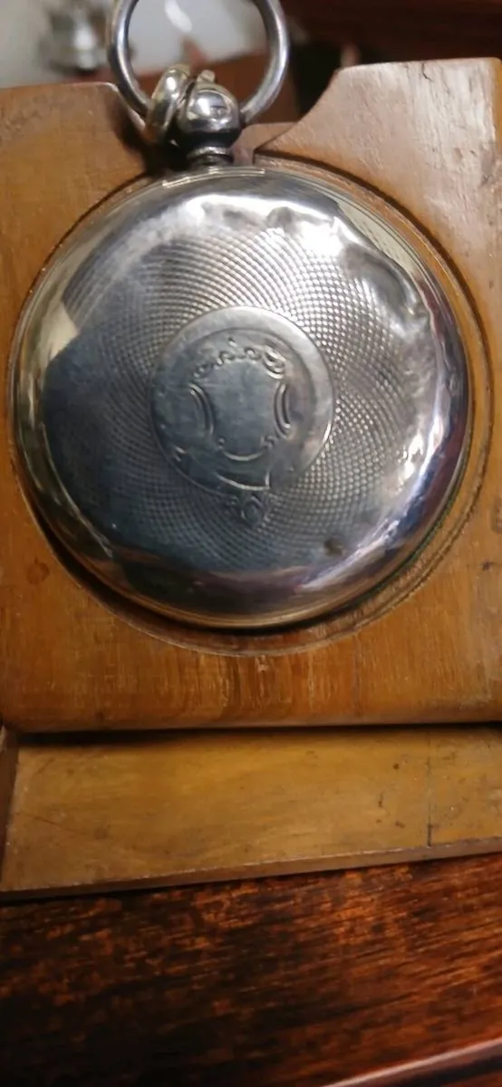 Sterling silver pocket watch - Image 4
