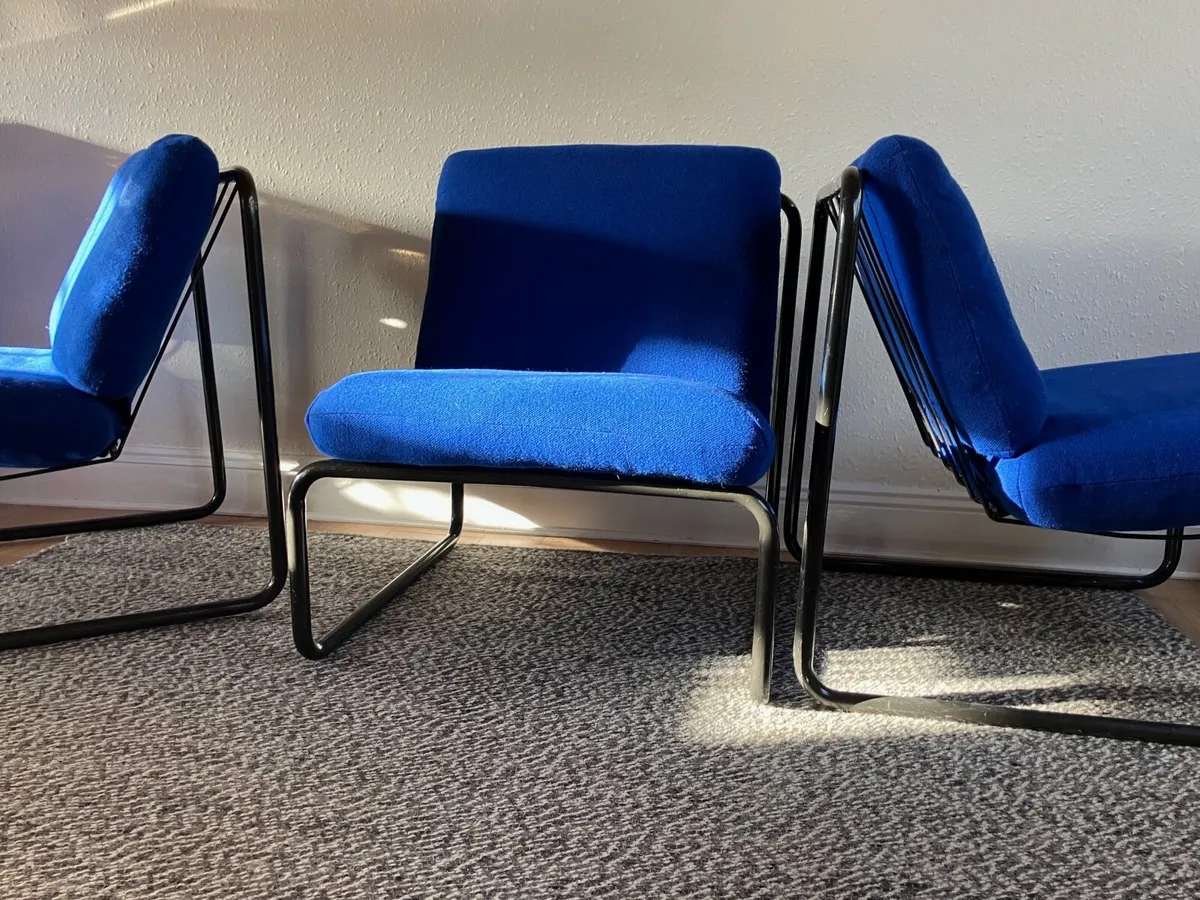 3 armchairs vintage 70s 80s - Image 3