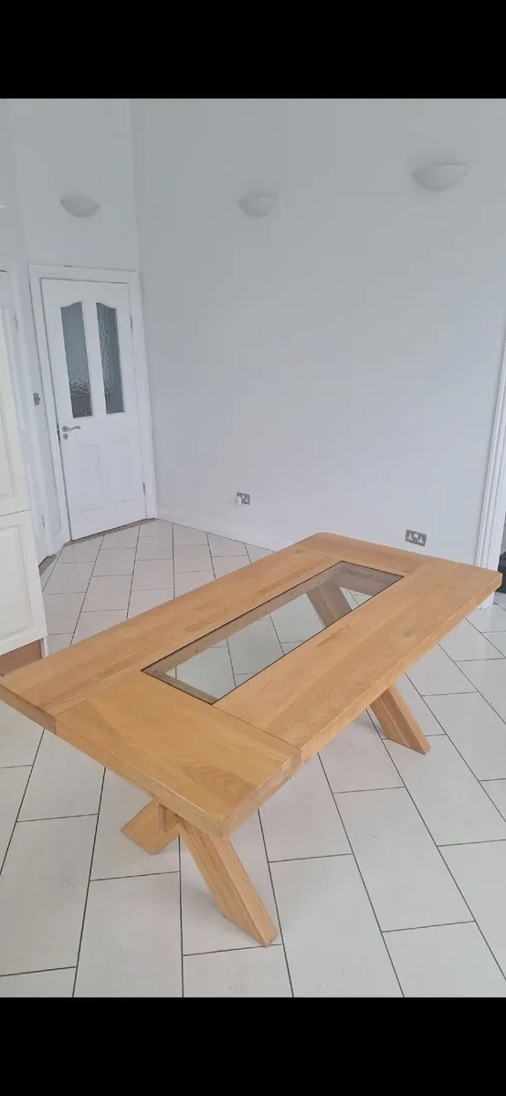 Solid Oak Kitchen Table - Image 3