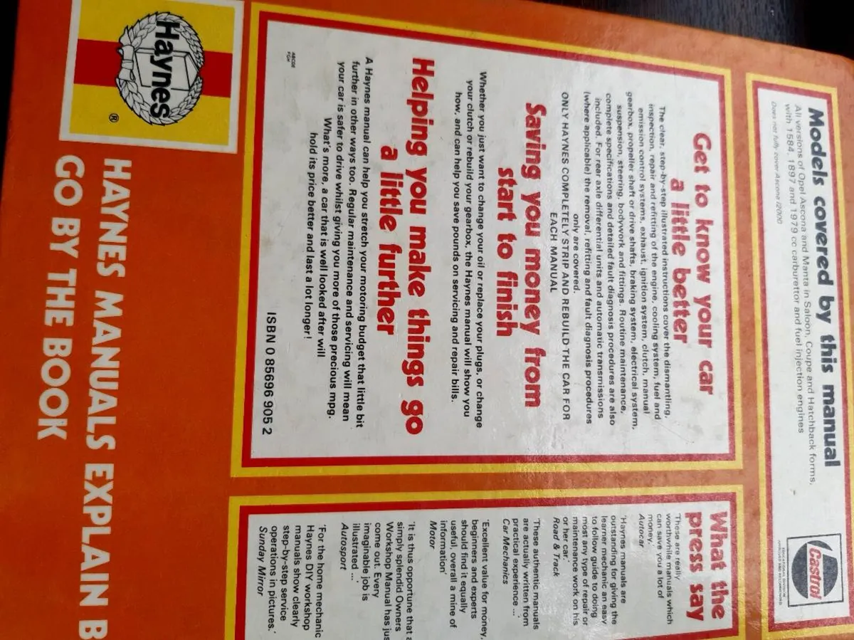 Opel Workshop Manual - Image 2