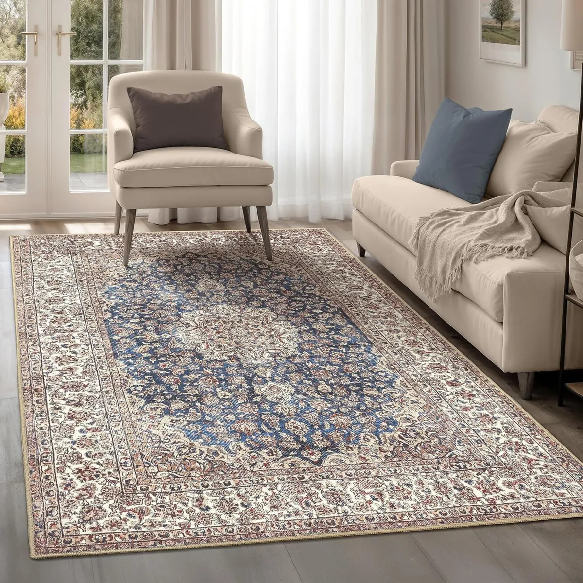 Machine Washable Rug 122x170cm 75% Recycled - Image 1