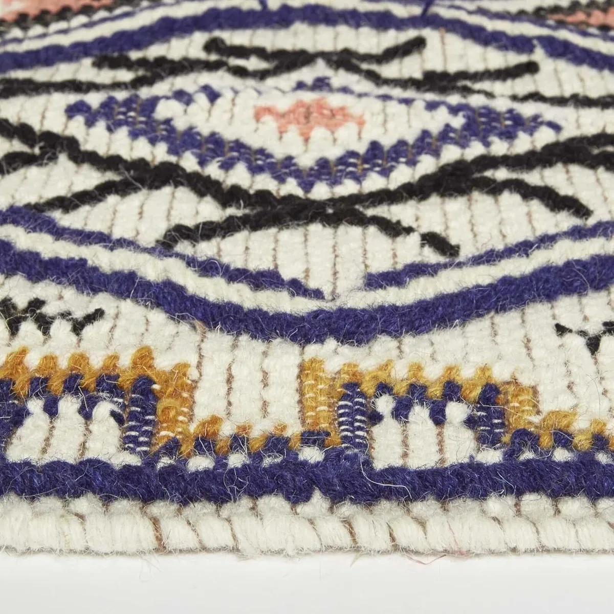 Multi Colour Handwoven Kilim Rug 120 x 170 cm - Image 4