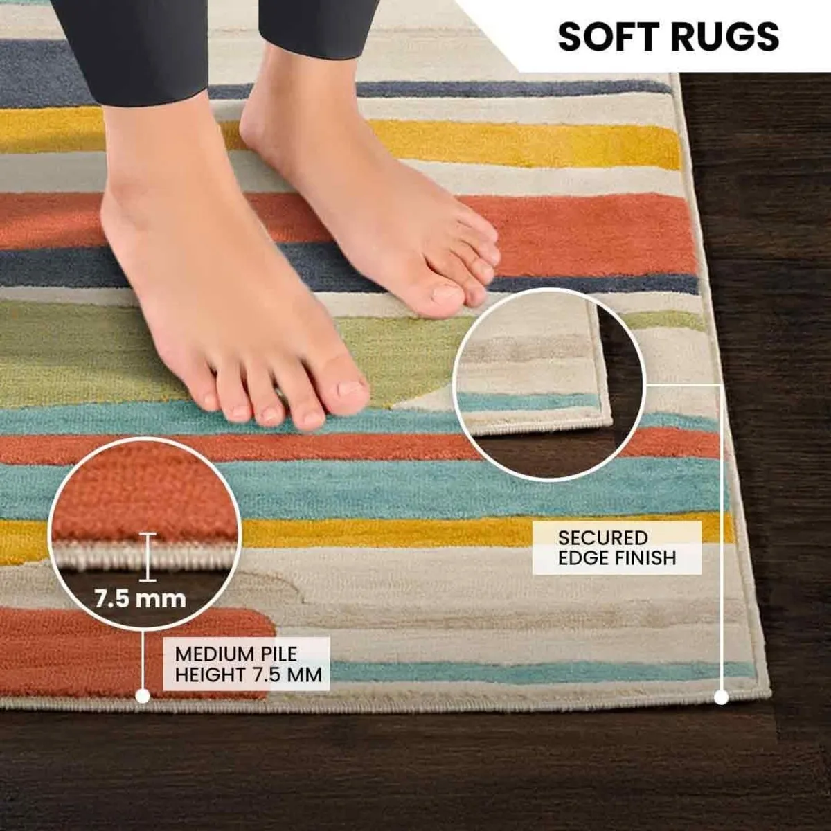 Atlanta Geometric Rug – Scandi Area for Living - Image 4