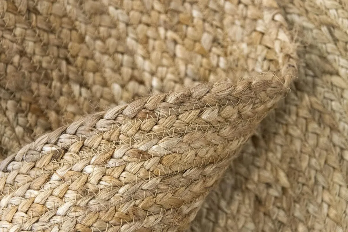 - Rug Jute Round Alhambra Natural Colour Area - Image 4