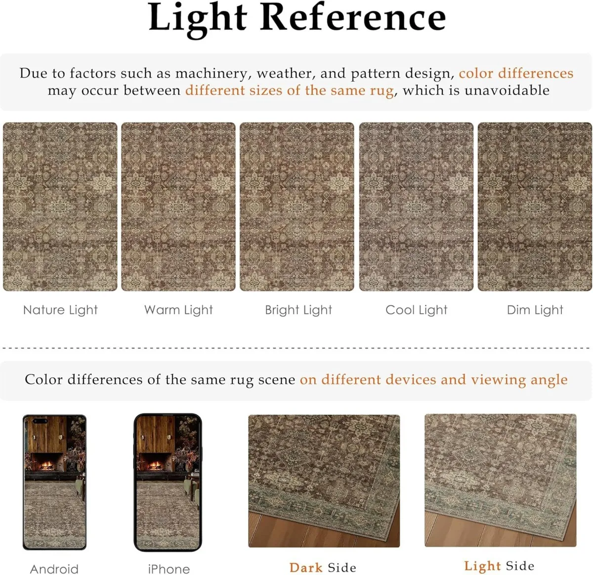 Vintage Living Room Rug 200 x 300 cm Red Washable - Image 2