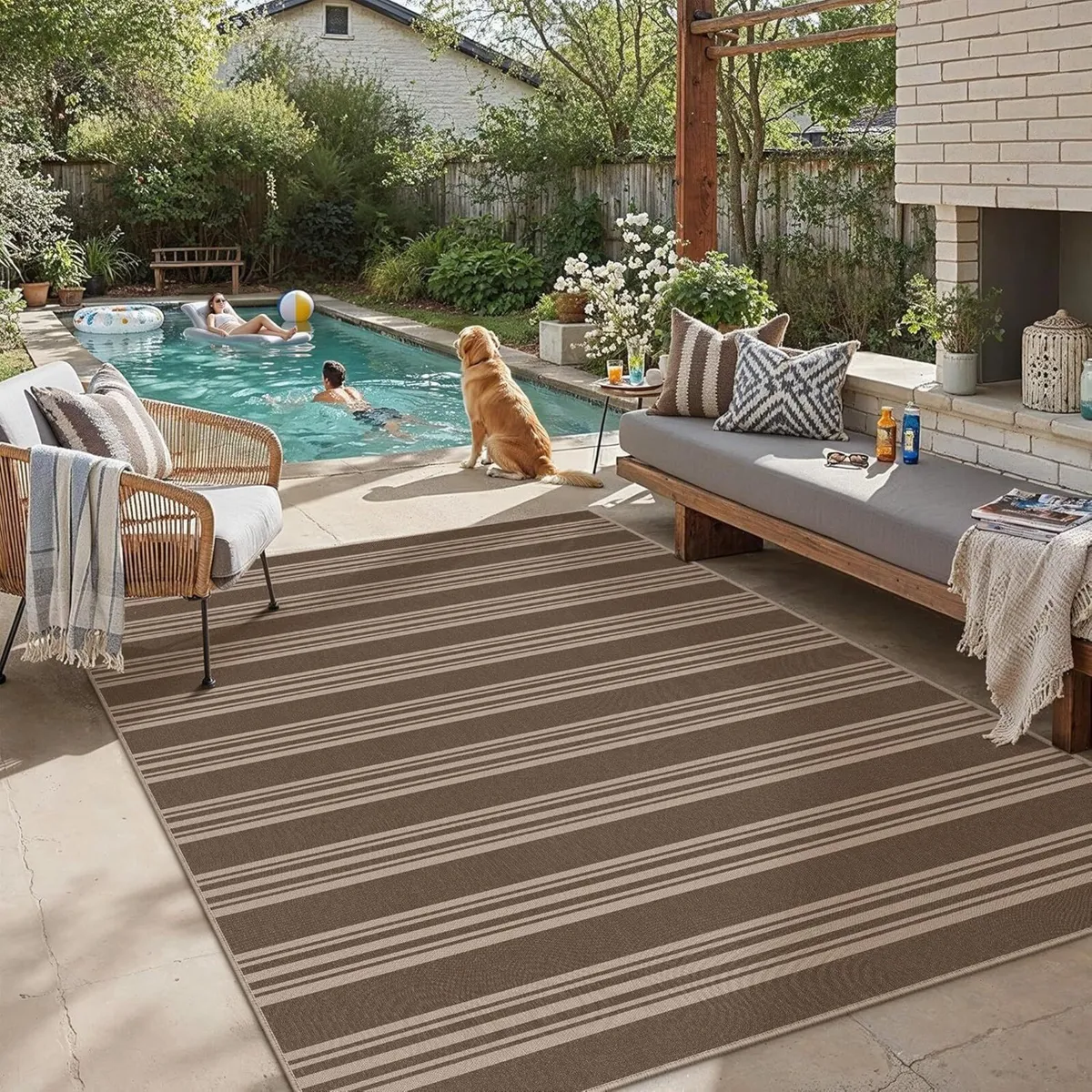 Outdoor Rug 160x230cm Rugs Living Room Garden - Image 1