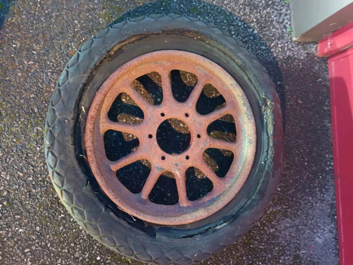 Vintage Artillery Wheel - Image 1